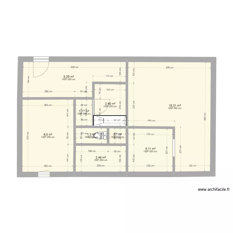 Appartement. Plan de 