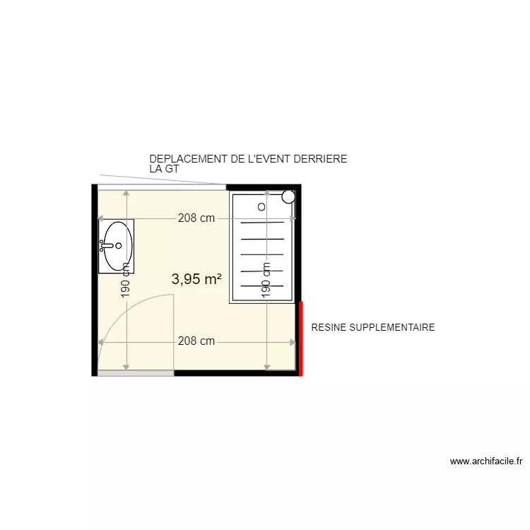 COIN M JEANNE . Plan de 