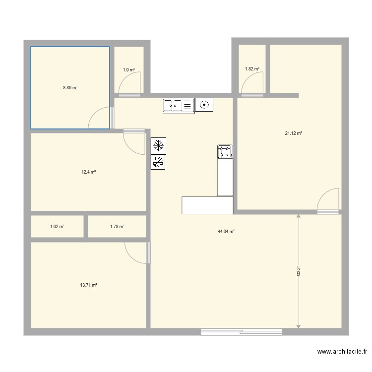 ESSAI DIMINUTION DE SURFACE 2. Plan de 0 pièce et 0 m2