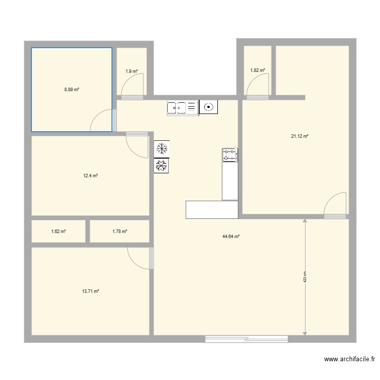 ESSAI DIMINUTION DE SURFACE 2. Plan de 0 pièce et 0 m2