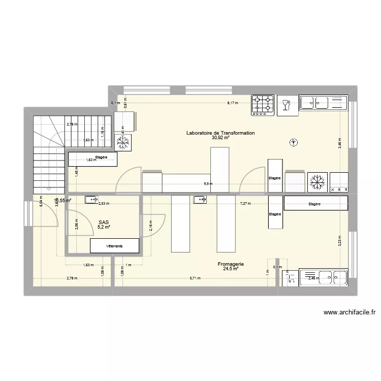 eau etage. Plan de 4 et 71 m² eau etage. Plan de 4 et 71 m²