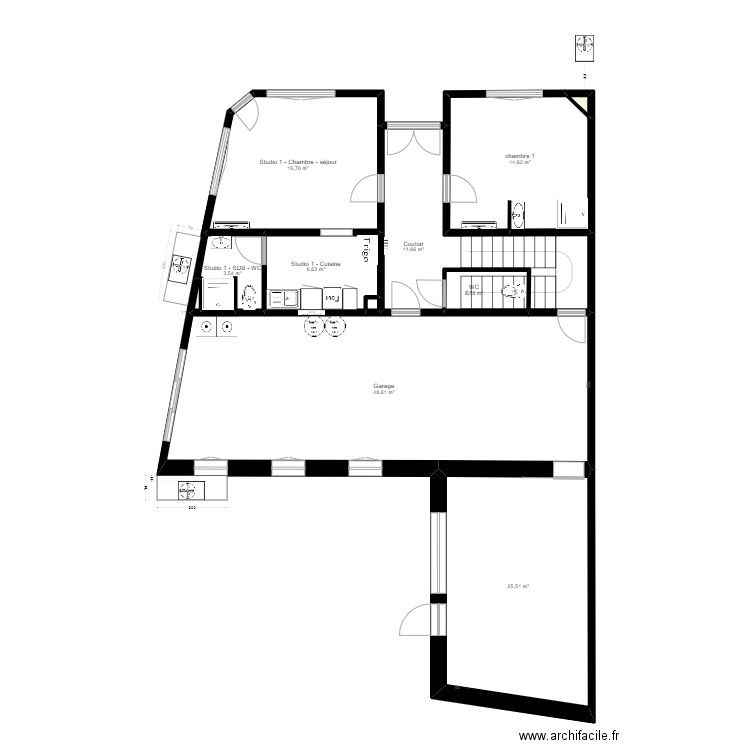 cadinot agencement PLOMBERIE CHAUFFAGE. Plan de 30 pièces et 274 m2