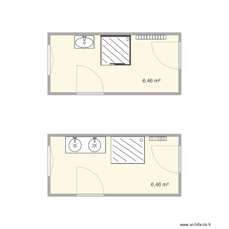 pellerin. Plan de 2 pièces et 13 m2