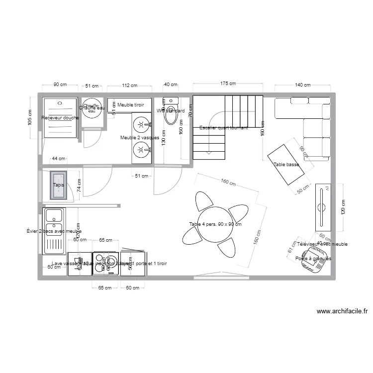 plan rdc gite. Plan de 