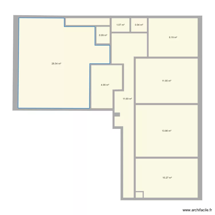 Ch&eacute;e de Jette 603. Plan de 