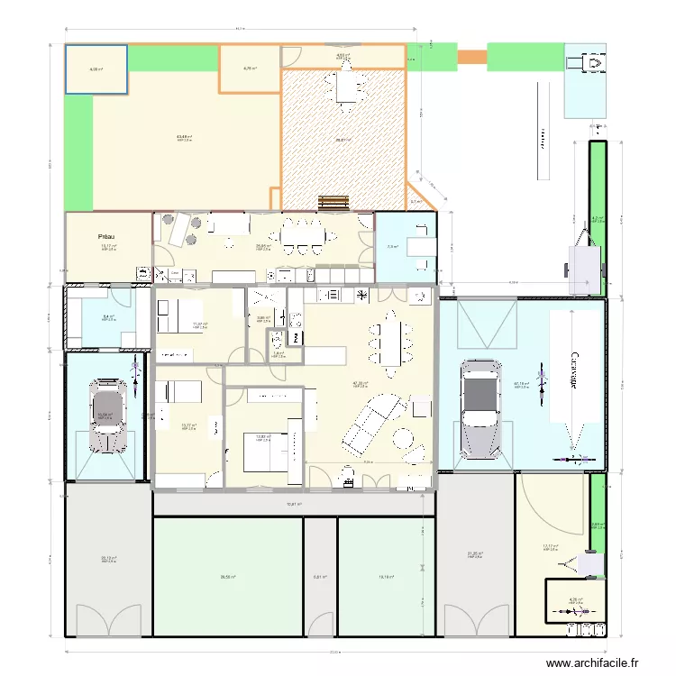 Saint andr&eacute; janvier 2023. Plan de 