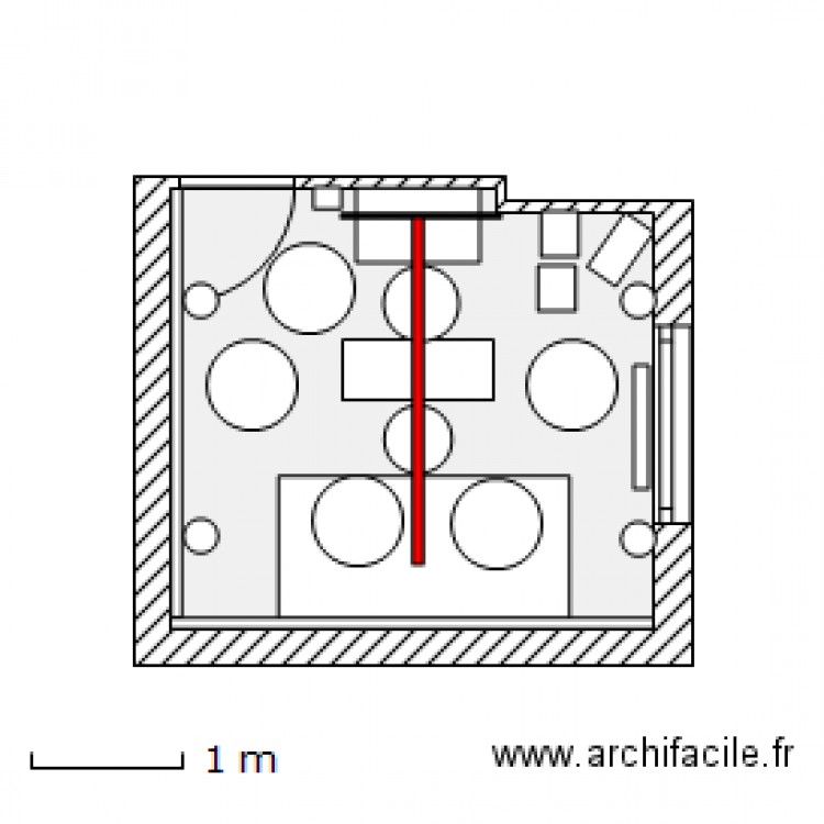 Salle home ciné avec les meubles (clic clac mode banquette) BJG T3 V25 Nov11. Plan de 0 pièce et 0 m2