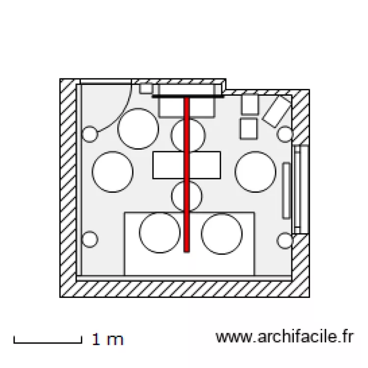Salle home ciné avec les meubles (clic clac mode banquette) BJG T3 V25 Nov11. Plan de Salle home ciné avec les meubles (clic clac mode banquette) BJG T3 V25 Nov11. Plan de