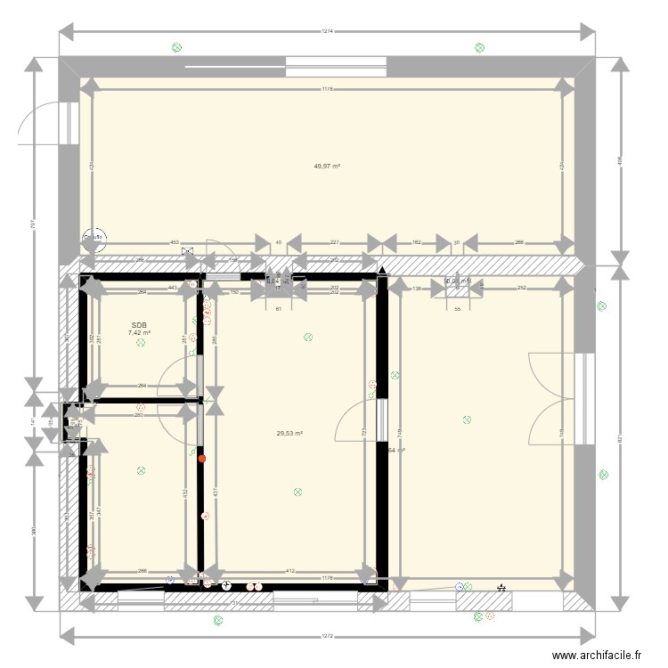 Petit  AULNAY (Urbanisme). Plan de 0 pièce et 0 m2