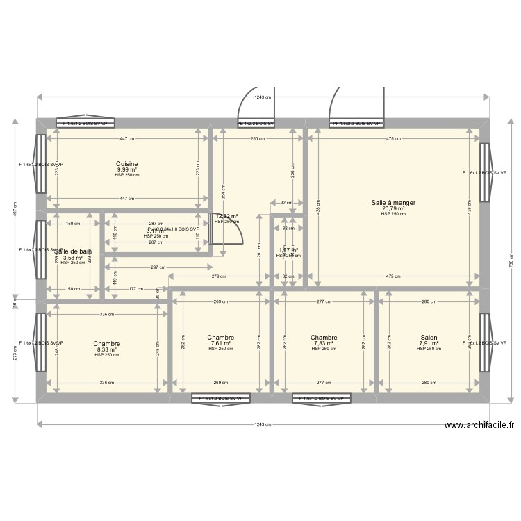 Damon. Plan de 0 pièce et 0 m2