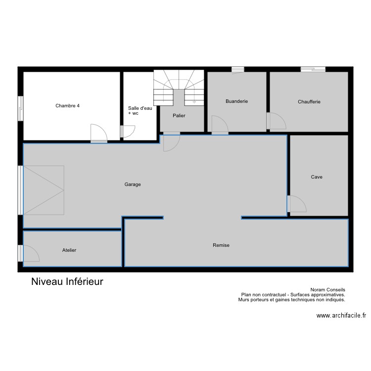Plan Desmare Niv inférieur. Plan de 0 pièce et 0 m2