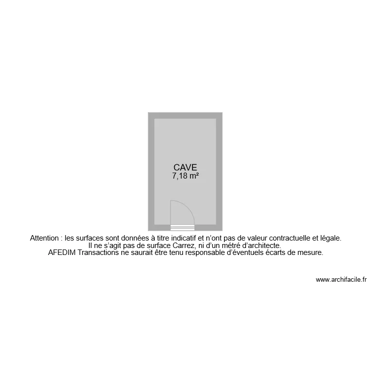 BI 8131 CAVE. Plan de 