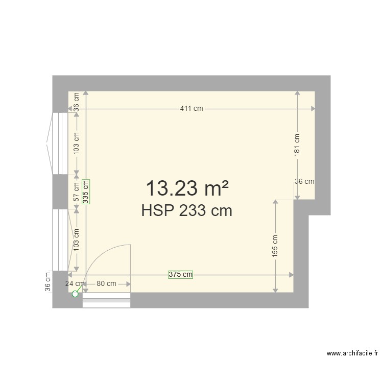 Chambre 1er  MC de B. Plan de 0 pièce et 0 m2
