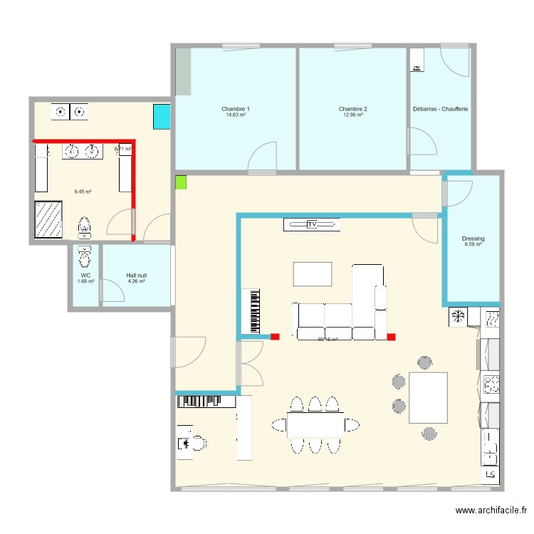 Appart Dison Amenagement 3. Plan de 0 pièce et 0 m2