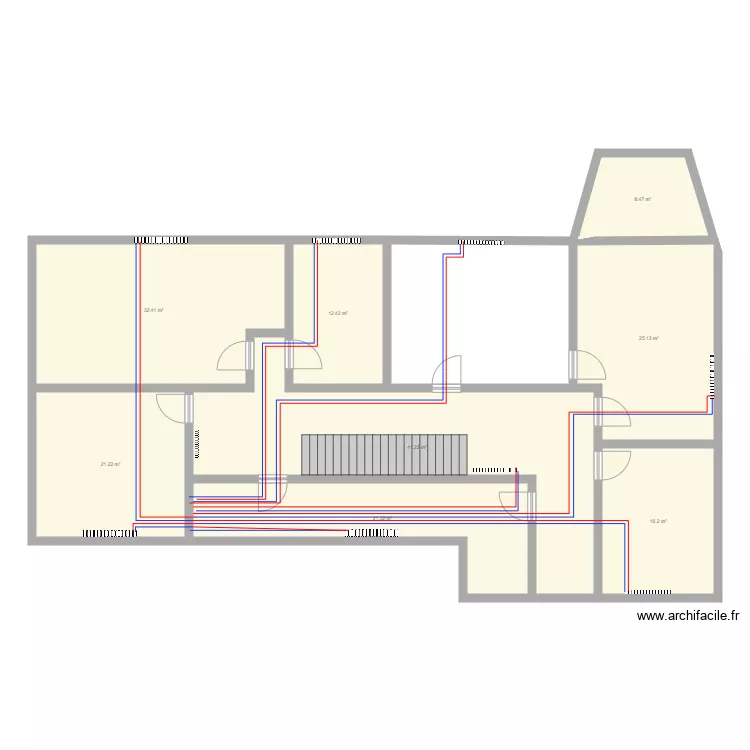 lesolis etage. Plan de 