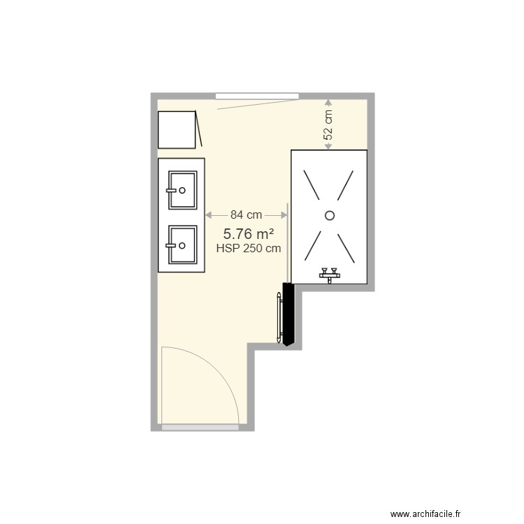 SDB MJM. Plan de 0 pièce et 0 m2