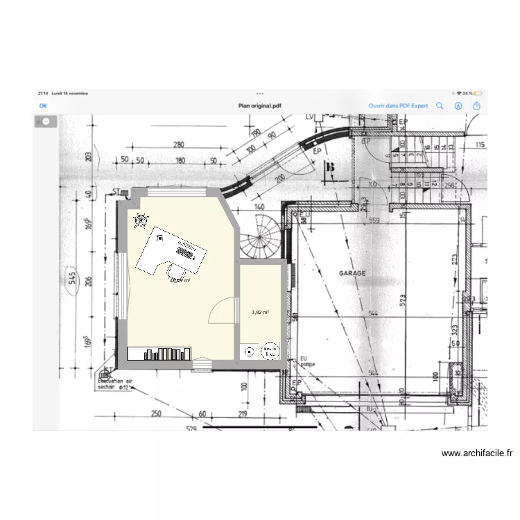 Bureau Remacle Virginie. Plan de 
