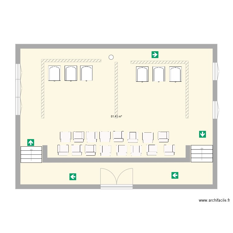 Auditorium B3 bis. Plan de 0 pièce et 0 m2