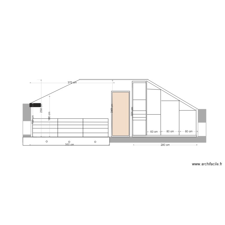 ELEVATION COMBLE . Plan de 0 pièce et 0 m2