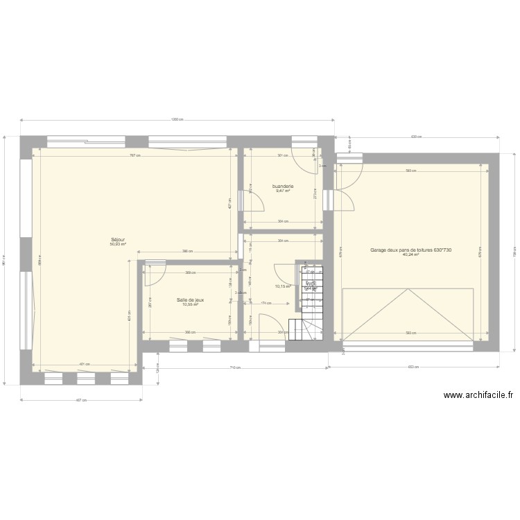 bouchet. Plan de 13 pièces et 180 m2