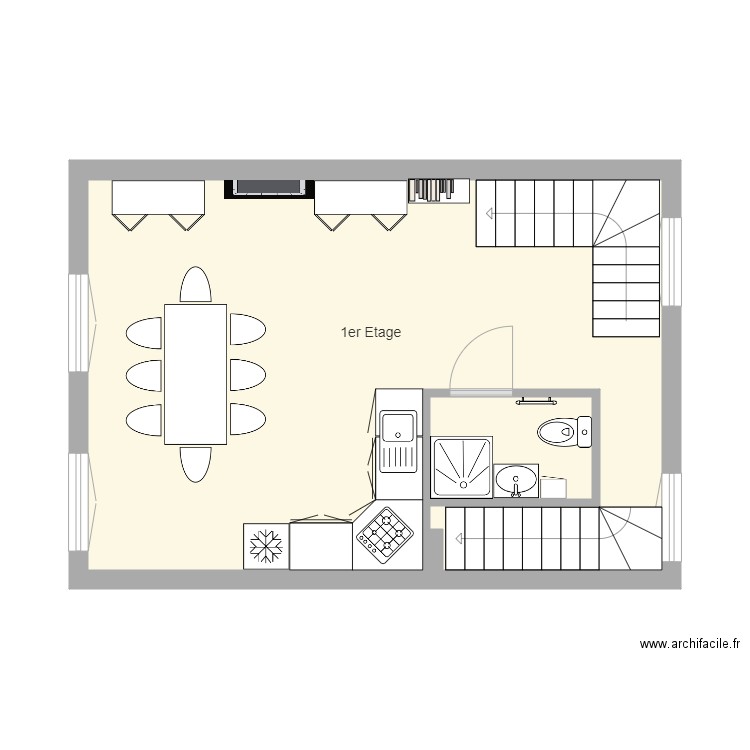 Idservice 1er Etage. Plan de 0 pièce et 0 m2