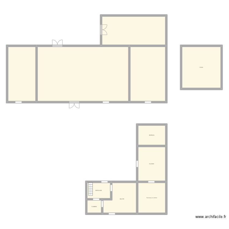 PLAN CHATEAU CLOSIOT. Plan de 11 pièces et 297 m2