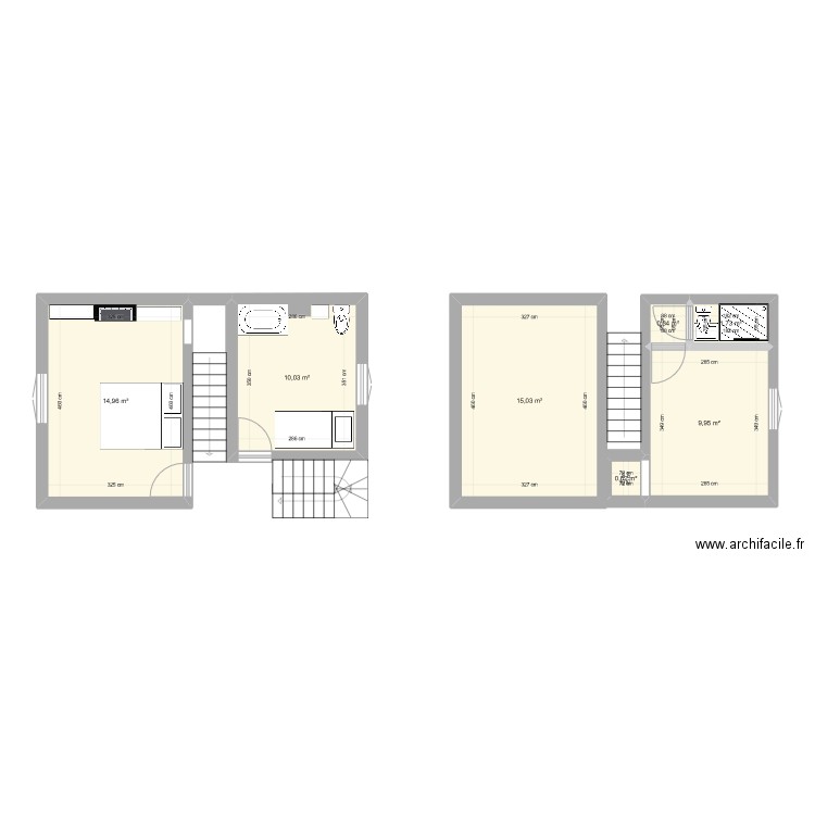 Maison Lambersart. Plan de 7 pièces et 53 m2