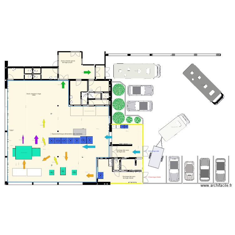 buanderie avec nouvelle calandreuse C. Plan de 0 pièce et 0 m2