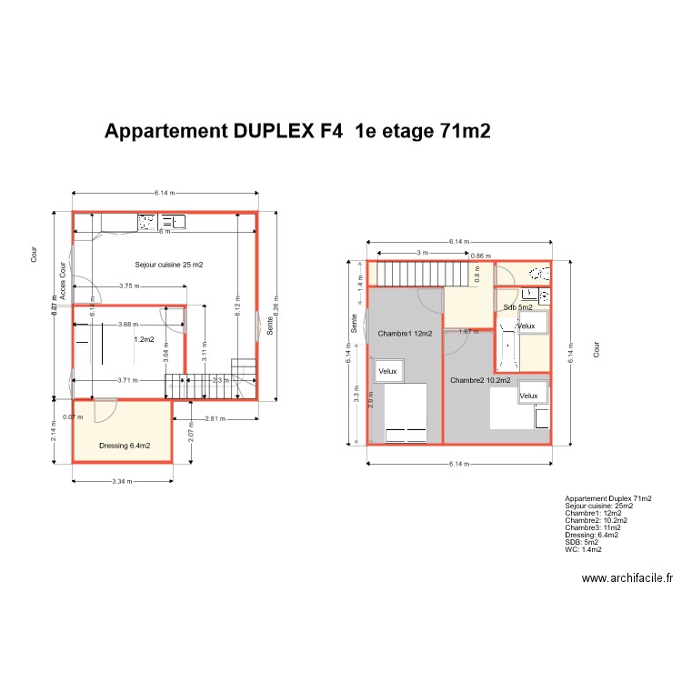 planDuplexInterne1606201918h50FINALv2. Plan de 0 pièce et 0 m2