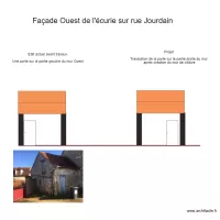 Fa&ccedil;ade Ouest  &eacute;curie