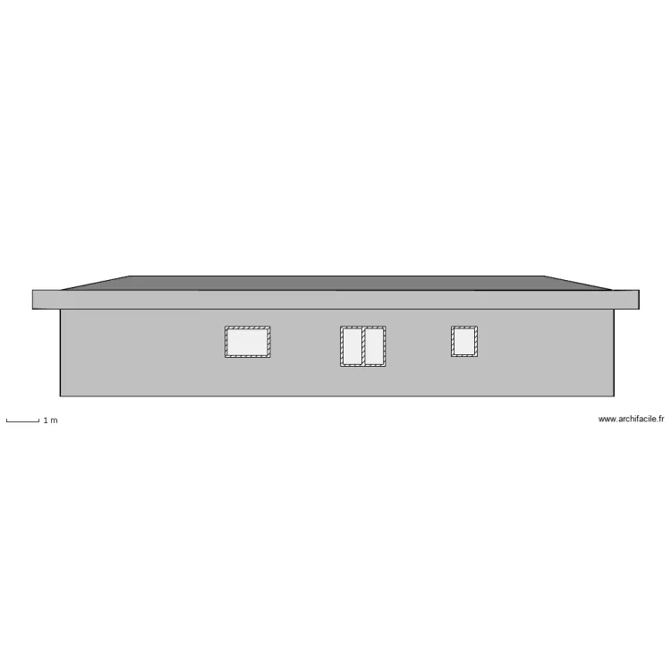 Fa&ccedil;ade EST. Plan de 