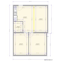 GE85 N75 réaménagement  4 chambres