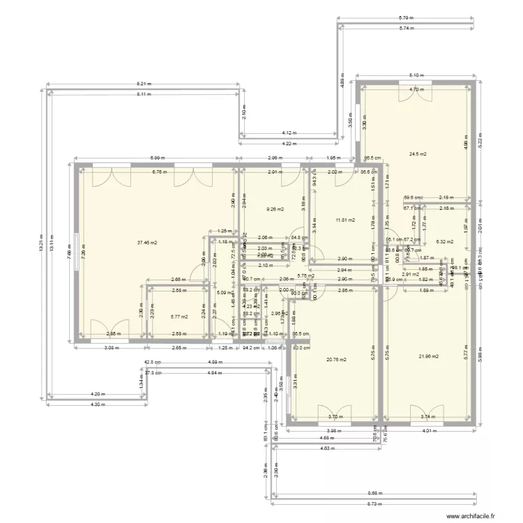 Ranch 243 apres travaux 2014 12. Plan de 
