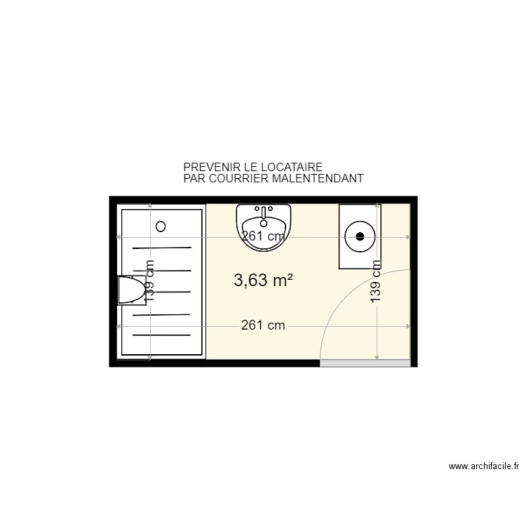 VANVOOREN GEORGES . Plan de 1 pièce et 4 m2