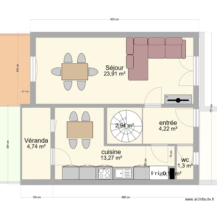 DI MERCURIO. Plan de 21 pièces et 235 m2