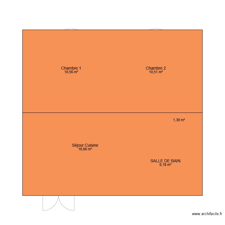 port land. Plan de 0 pièce et 0 m2