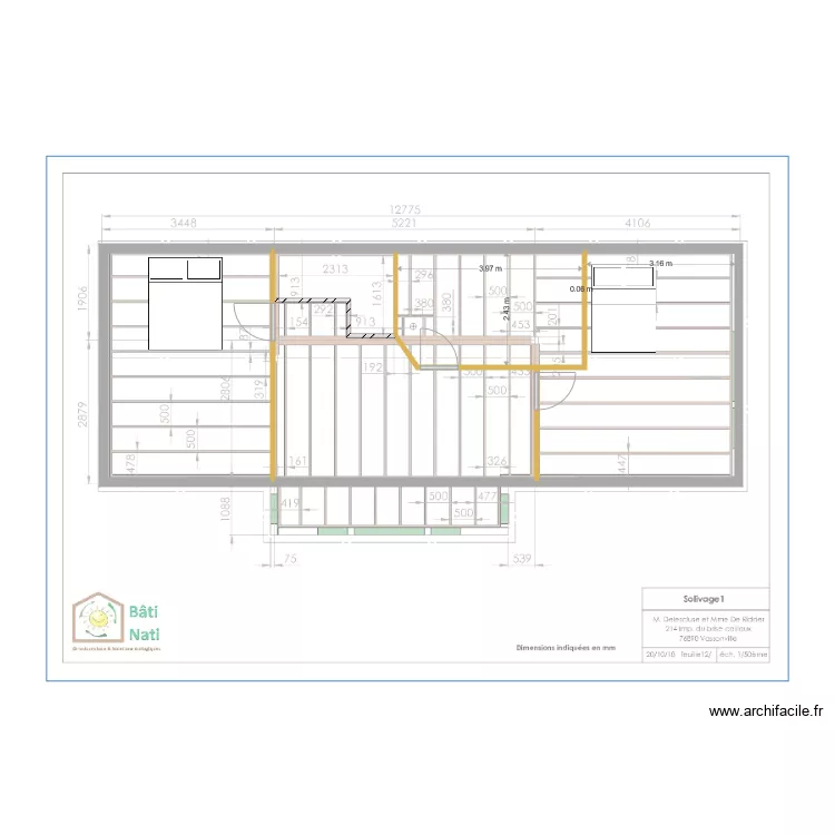 maison &agrave; jour  elec. Plan de 