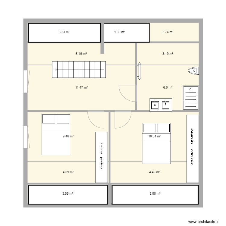 appartement. Plan de 0 pièce et 0 m2