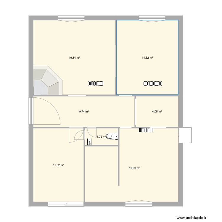 124e RI. Plan de 0 pièce et 0 m2