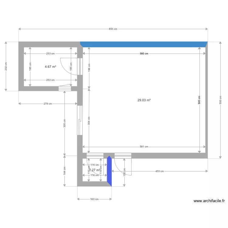 Appartement 4. Plan de 