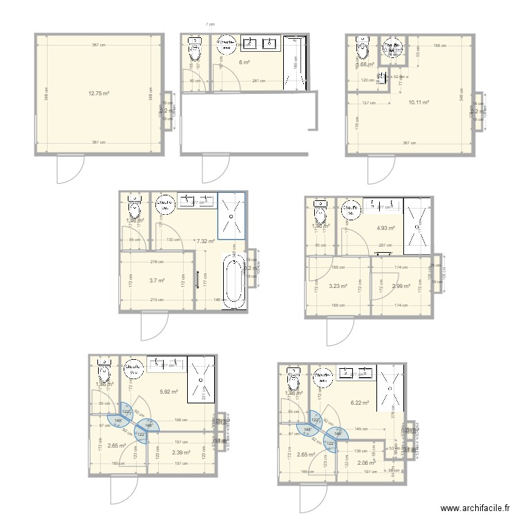 SDB mout. Plan de 0 pièce et 0 m2