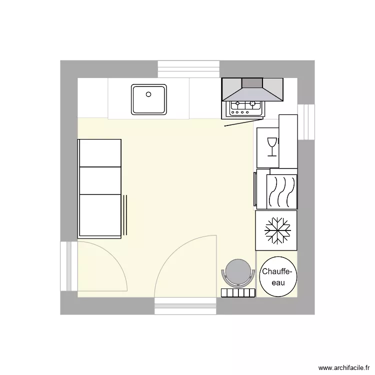 CUISINE ter. Plan de 