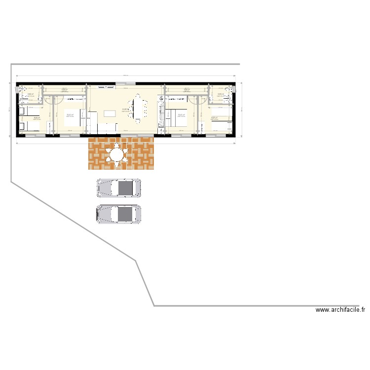 charly47. Plan de 9 pièces et 86 m2