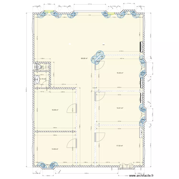institut beauty tech. Plan de 