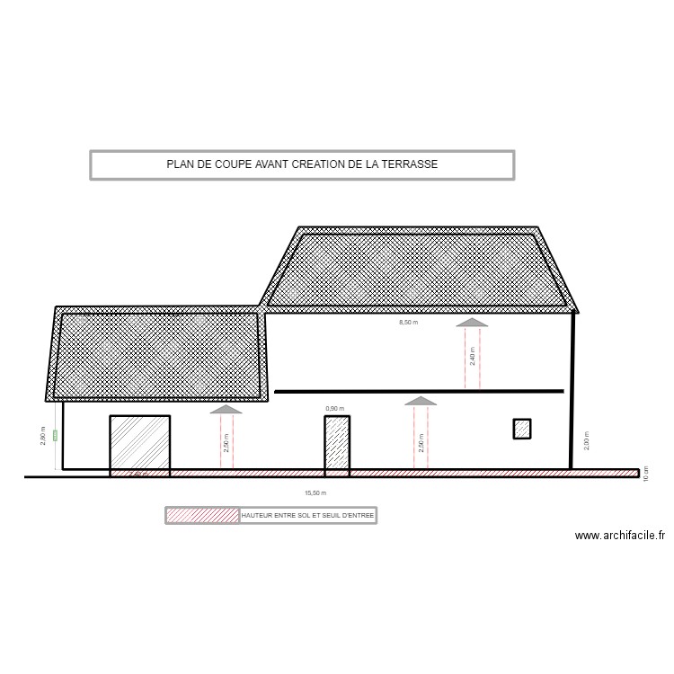 plan de coupe mam. Plan de 0 pièce et 0 m2