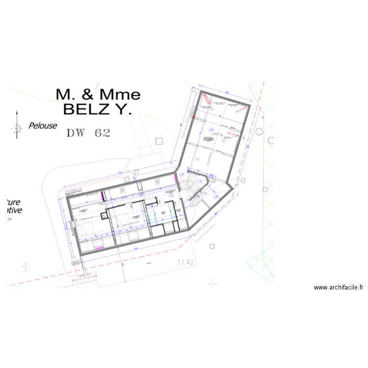 etage. Plan de 0 pièce et 0 m2