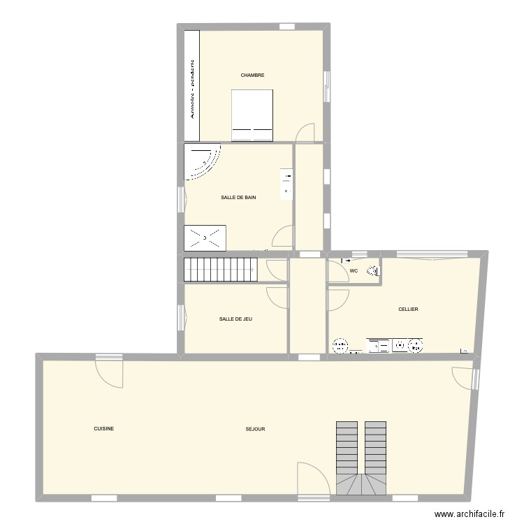 BELAIR. Plan de 9 pièces et 168 m2