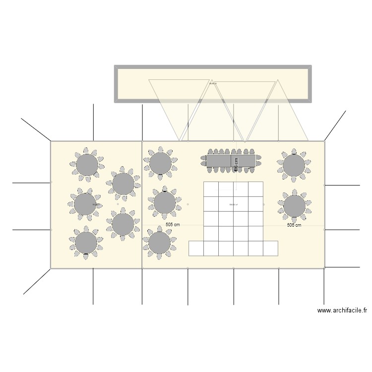 Toile M157. Plan de 3 pièces et 275 m2