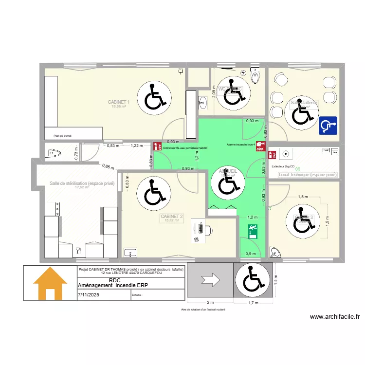 CABINET DR THOMAS   plan S&eacute;curit&eacute;. Plan de 
