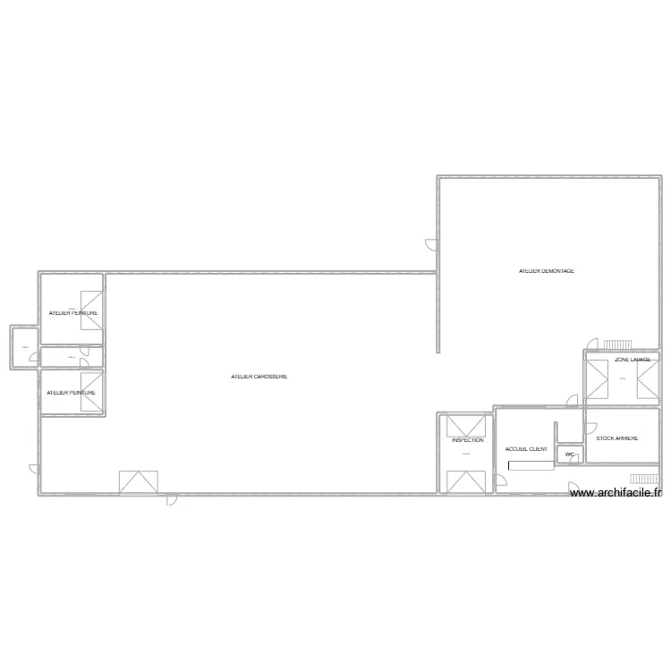REZ DE CHAUSSEE ASD CAR. Plan de 